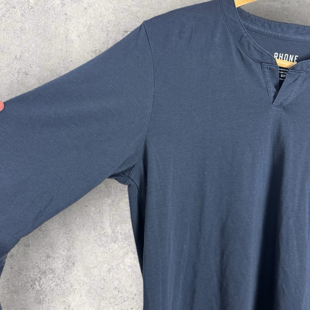 Rhone Everyday Essential Lounge Henley Shirt Navy Blue Mens Size Small Shopbop S - Picture 8 of 13